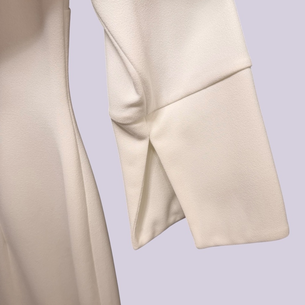 NWT Calvin Klein Cream Bell Sleeve Sheath Dress Size 10 Quiet Luxury Bridal LWD - Picture 3 of 9